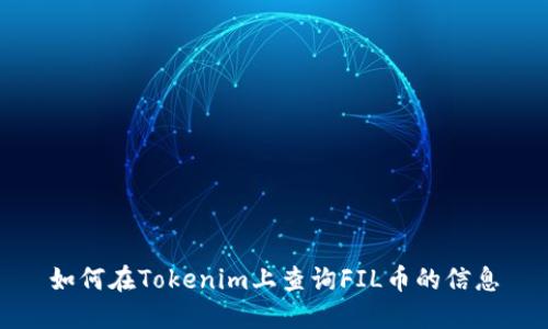 如何在Tokenim上查询FIL币的信息